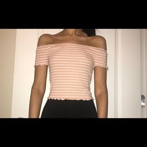 Forever 21 off the shoulder crop top